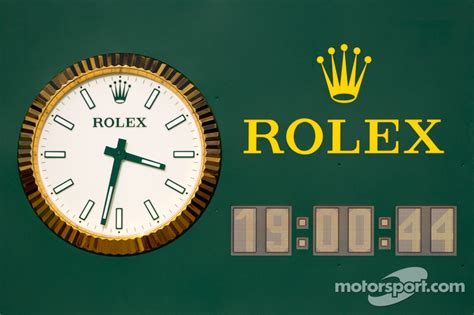 rolex pit lane clock